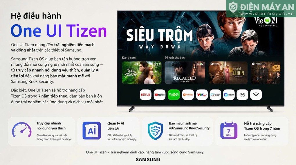 Smart Tivi Samsung AI 4K 85 inch UA85U8500H (85U8500H)
